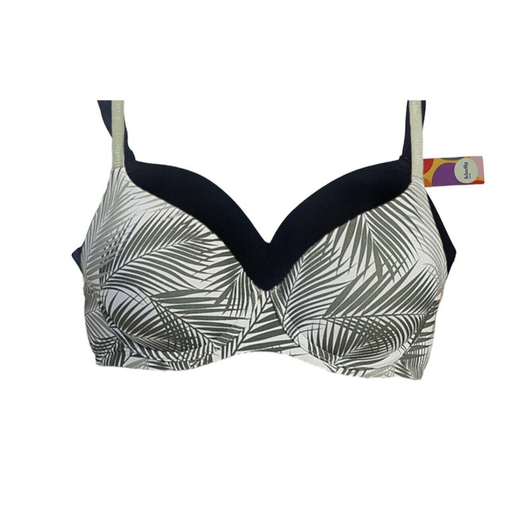 Kindly Yours Women's Wireless & Tailored Full Coverage T-Shirt Bra 32D 2 Pack